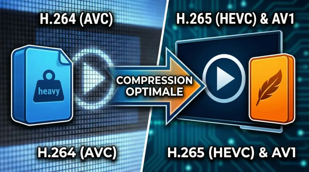 illustration h264 vs h265