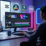 Illustration montrant les meilleures alternatives à Premiere Pro en 2026