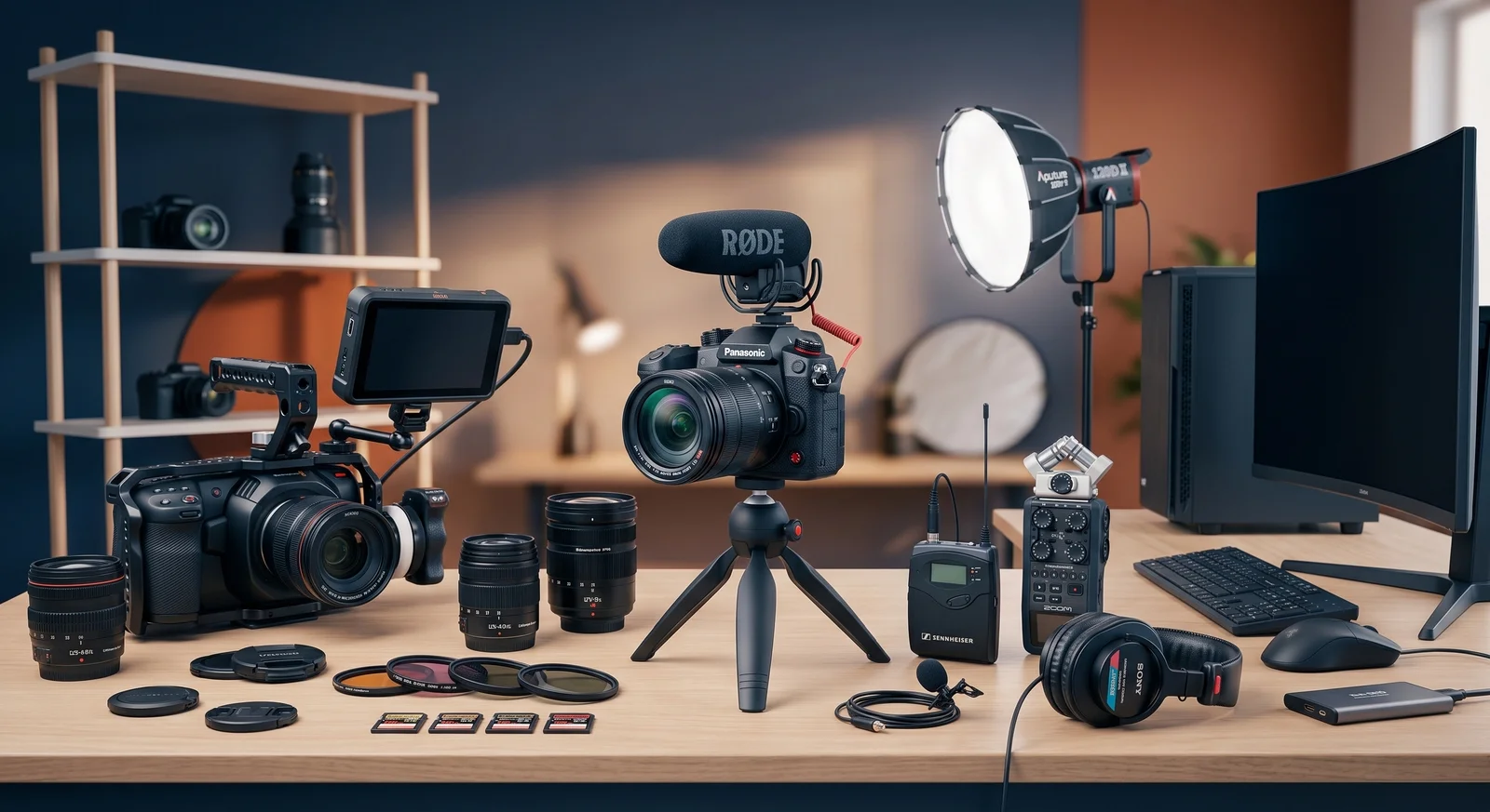 matériel vidéo pour filmer et monter des vidéos